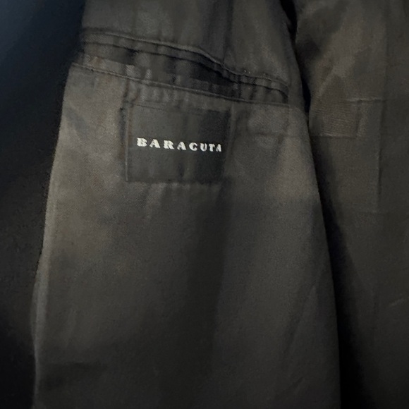 Baracuta Men’s Black Wool Cashmere Blend Overcoat, Made in Bulgaria Size XXL - Picture 10 of 13